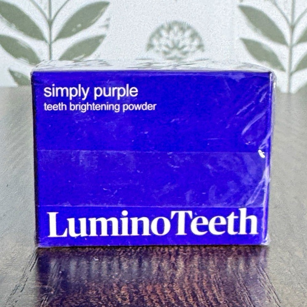 LuminoTeeth Simply Purple Teeth Brightening Powder Enamel Safe 15g Exp 09/28 NEW